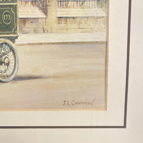 Vintage J.L. Chapman Harrods Silk Mercers Victorian London Print 10 x 7 - Picture 3 of 6